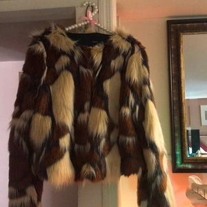 Faux fur jacket